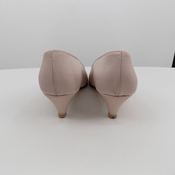 Dyeables Pink Women Shoes Size 8.5B Slip On Kitten Heels Pointed Toe Pumps - Picture 5 of 12